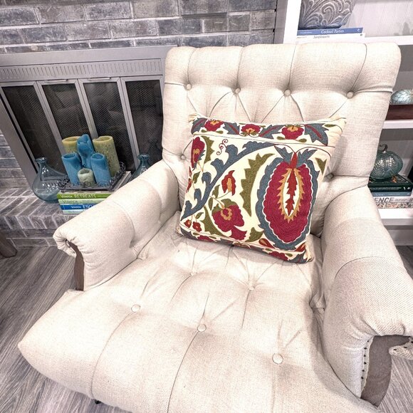 Pottery Barn Embroidered Multicolor Accent Pillows - Picture 3 of 4